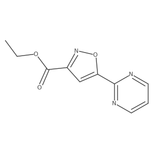 Ethyl 5-(pyrimidin-2-yl)isoxazole-3-carboxylate结构式