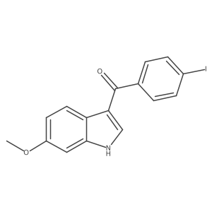 (4-iodophenyl)-(6-methoxy-1H-indol-3-yl)methanone结构式