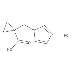 1-(1H-Imidazol-1-ylmethyl)cyclopropanecarboxylic acid hydrochloride结构式