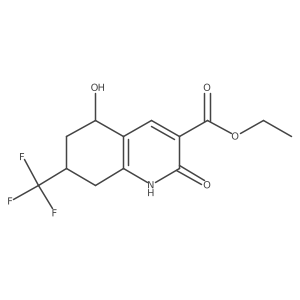 Ethyl 5-hydroxy-2-oxo-7-(trifluoromethyl)-1,2,5,6,7,8-hexahydroquinoline-3-carboxylate Structure
