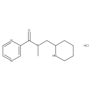 N-methyl-N-(piperidin-2-ylmethyl)pyrazine-2-carboxamide hydrochloride Structure