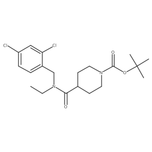 tert-Butyl 4-((2,4-dichlorobenzyl)(ethyl)carbamoyl)piperidine-1-carboxylate Structure