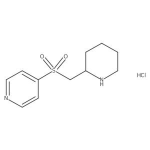 4-((Piperidin-2-ylmethyl)sulfonyl)pyridine hydrochloride结构式