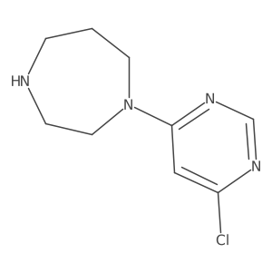 1-(6-Chloropyrimidin-4-yl)-1,4-diazepane结构式