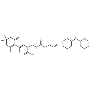 Dde-L-dap(aloc)-OH dcha Structure