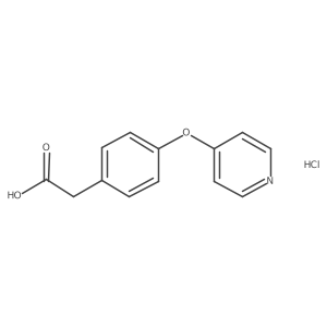 2-[4-(Pyridin-4-yloxy)phenyl]acetic acid hydrochloride Structure