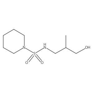 N-(3-hydroxy-2-methylpropyl)piperidine-1-sulfonamide结构式