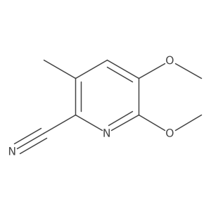 5,6-Dimethoxy-3-methyl-2-pyridinecarbonitrile结构式