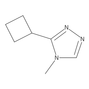 3-cyclobutyl-4-methyl-4H-1,2,4-triazole Structure