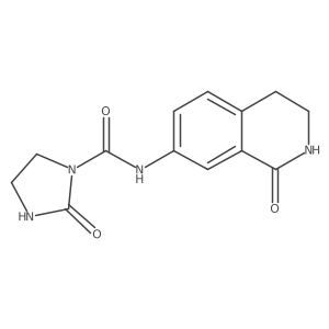 2-oxo-N-(1-oxo-1,2,3,4-tetrahydroisoquinolin-7-yl)imidazolidine-1-carboxamide Structure