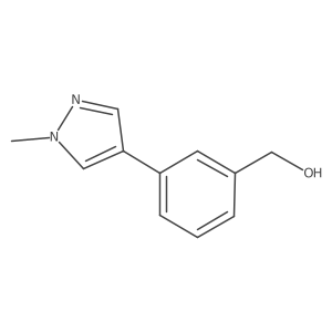(3-(1-Methyl-1H-pyrazol-4-yl)phenyl) methanol结构式