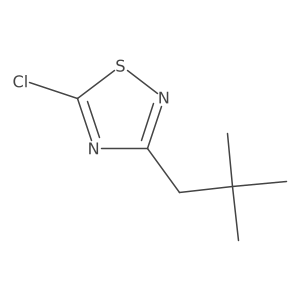 5-Chloro-3-(2,2-dimethylpropyl)-1,2,4-thiadiazole结构式