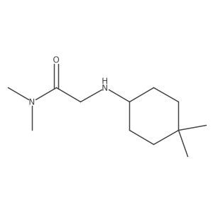2-[(4,4-dimethylcyclohexyl)amino]-N,N-dimethylacetamide结构式