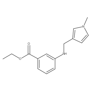 ethyl 3-{[(1-methyl-1H-pyrrol-3-yl)methyl]amino}benzoate结构式