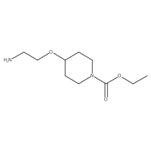 Ethyl 4-(2-aminoethoxy)piperidine-1-carboxylate Structure