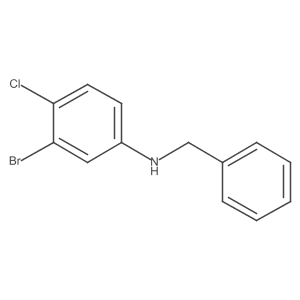 N-benzyl-3-bromo-4-chloroaniline Structure
