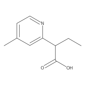 2-(4-Methylpyridin-2-yl)butanoic acid结构式