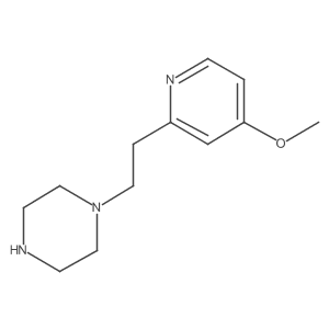 1-[2-(4-Methoxypyridin-2-yl)ethyl]piperazine Structure