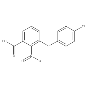 3-[(4-Chlorophenyl)sulfanyl]-2-nitrobenzoic acid结构式