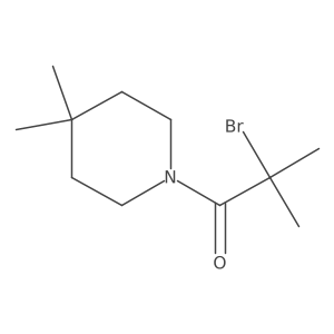 2-Bromo-1-(4,4-dimethylpiperidin-1-yl)-2-methylpropan-1-one Structure