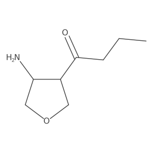 1-(4-Aminooxolan-3-yl)butan-1-one Structure