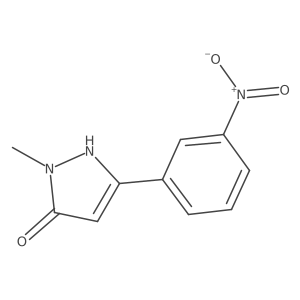 1-Methyl-3-(3-nitrophenyl)-1H-pyrazol-5-ol Structure