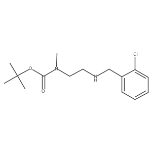 N-[2-[[(2-chlorophenyl)methyl]amino]ethyl]-N-methylcarbamic acid 1,1-dimethylethyl ester Structure
