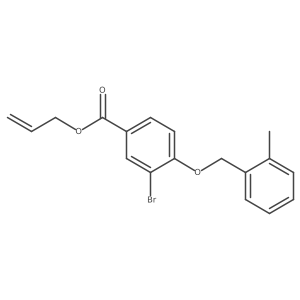 Allyl 3-bromo-4-((2-methylbenzyl)oxy)benzoate结构式