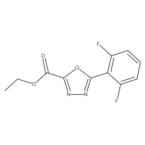Ethyl 5-(2,6-difluorophenyl)-1,3,4-oxadiazole-2-carboxylate Structure