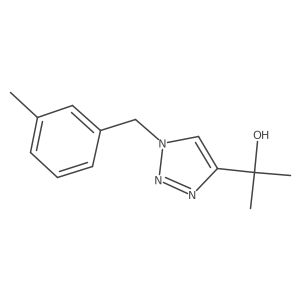 2-{1-[(3-methylphenyl)methyl]-1H-1,2,3-triazol-4-yl}propan-2-ol Structure