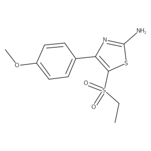 5-(Ethylsulfonyl)-4-(4-methoxyphenyl)thiazol-2-amine Structure