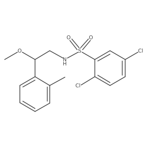 2,5-dichloro-N-(2-methoxy-2-(o-tolyl)ethyl)benzenesulfonamide Structure