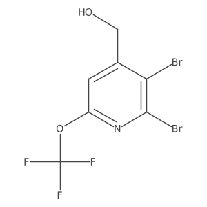 2,3-Dibromo-6-(trifluoromethoxy)pyridine-4-methanol Structure