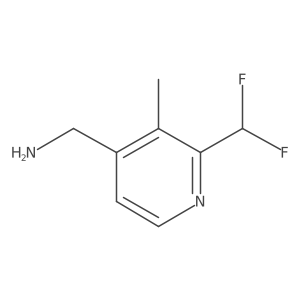 (2-(Difluoromethyl)-3-methylpyridin-4-yl)methanamine结构式