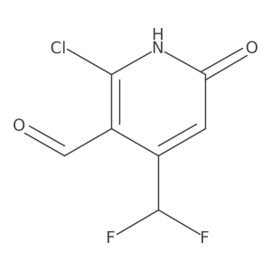 2-Chloro-4-(difluoromethyl)-6-hydroxynicotinaldehyde Structure