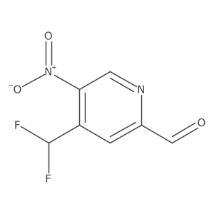 4-(Difluoromethyl)-5-nitropicolinaldehyde结构式