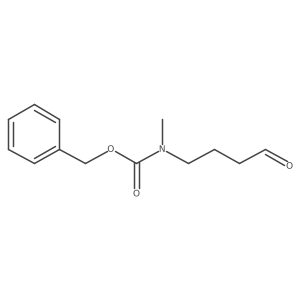 Benzyl methyl(4-oxobutyl)carbamate结构式