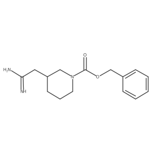 Benzyl 3-(carbamimidoylmethyl)piperidine-1-carboxylate Structure