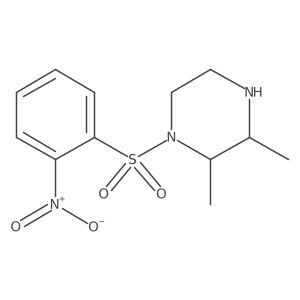 2,3-Dimethyl-1-(2-nitrobenzenesulfonyl)piperazine结构式