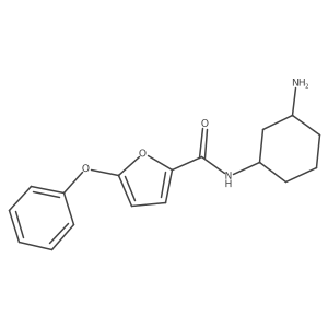 2-Furancarboxamide, N-(3-aminocyclohexyl)-5-phenoxy-结构式