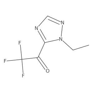 1-(1-ethyl-1H-1,2,4-triazol-5-yl)-2,2,2-trifluoroethan-1-one Structure