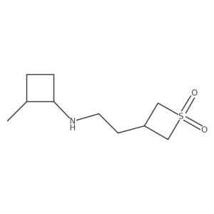 3-(2-((2-Methylcyclobutyl)amino)ethyl)thietane 1,1-dioxide Structure