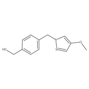 [4-(4-Methoxypyrazol-1-ylmethyl)-phenyl]-methanol Structure