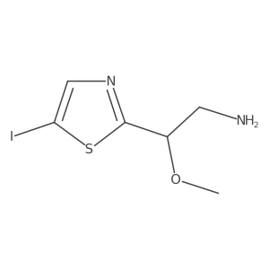 2-(5-Iodo-1,3-thiazol-2-yl)-2-methoxyethan-1-amine结构式