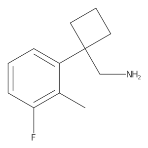 [1-(3-Fluoro-2-methylphenyl)cyclobutyl]methanamine Structure