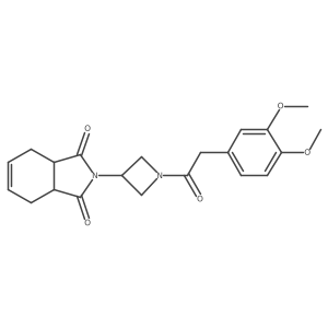 2-(1-(2-(3,4-dimethoxyphenyl)acetyl)azetidin-3-yl)-3a,4,7,7a-tetrahydro-1H-isoindole-1,3(2H)-dione Structure