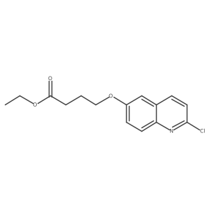 Ethyl 4-((2-chloroquinolin-6-yl)oxy)butanoate结构式