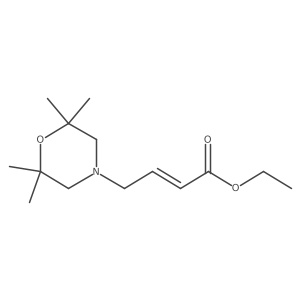 ethyl (2E)-4-(2,2,6,6-tetramethylmorpholin-4-yl)but-2-enoate结构式