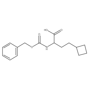 2-{[(Benzyloxy)carbonyl]amino}-4-cyclobutylbutanoic acid Structure