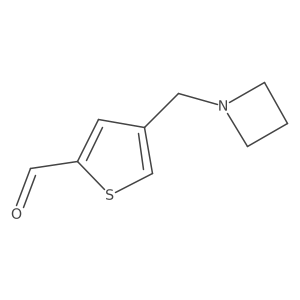 4-[(Azetidin-1-yl)methyl]thiophene-2-carbaldehyde结构式
